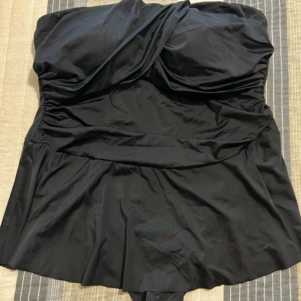 Swimsuits For All - Ruched Skirted Swimdress - 26